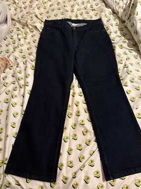 Denim&Co Dark Blue Flare Jeans